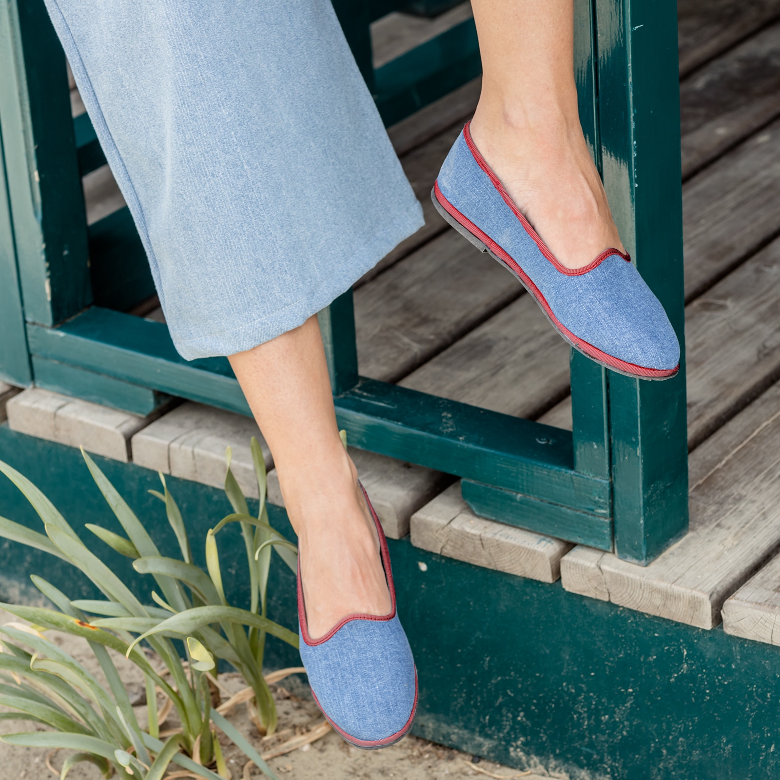 scarpe Versiliane - friulane denim - I Versiliani - abbigliamento bambini  per la nanna e il giorno