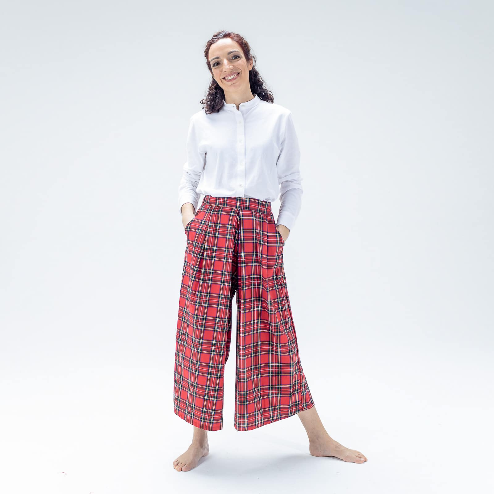 gonna pantalone Frida-scozzese Natale - I Versiliani - abbigliamento  bambini per la nanna e il giorno