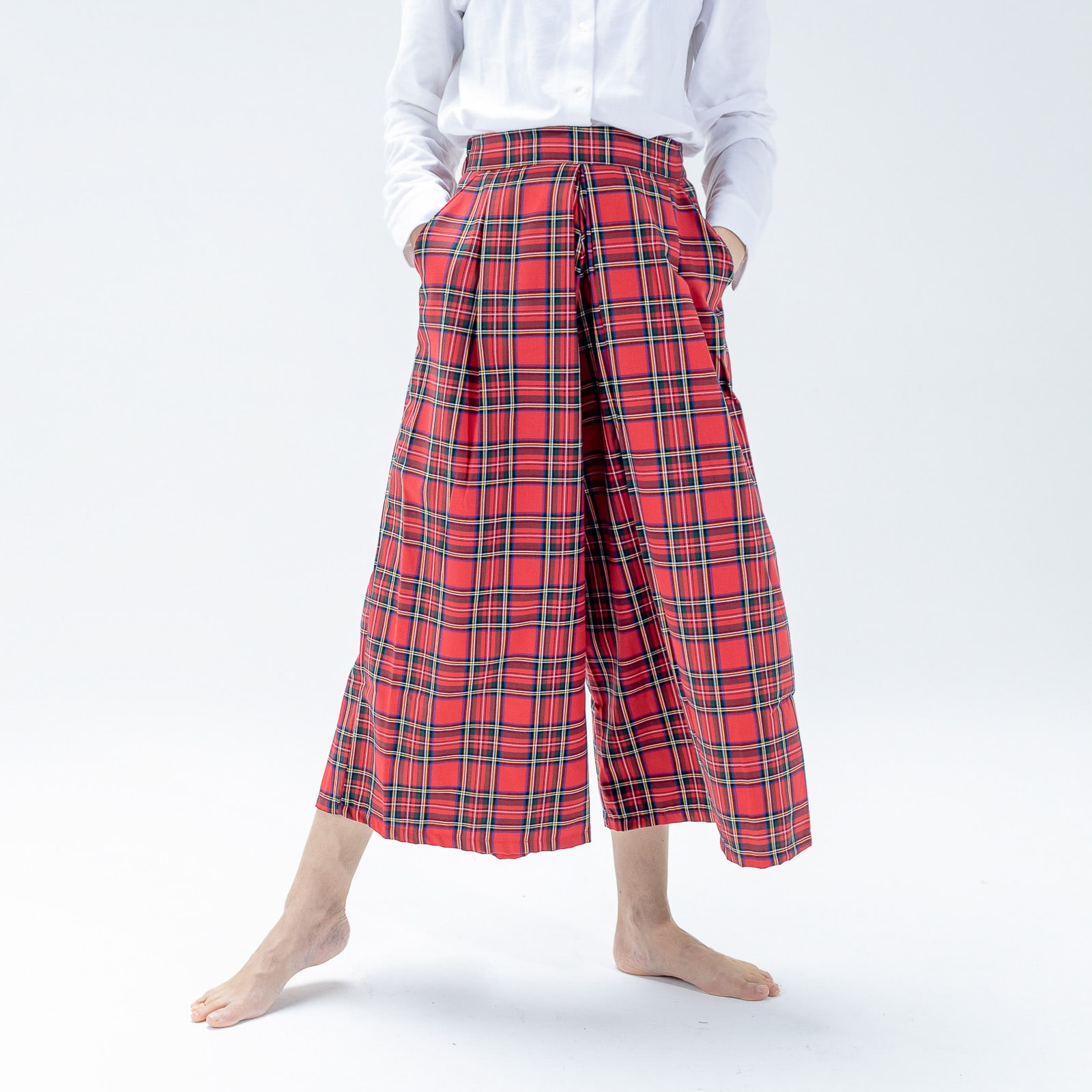 gonna pantalone Frida-scozzese Natale - I Versiliani - abbigliamento  bambini per la nanna e il giorno