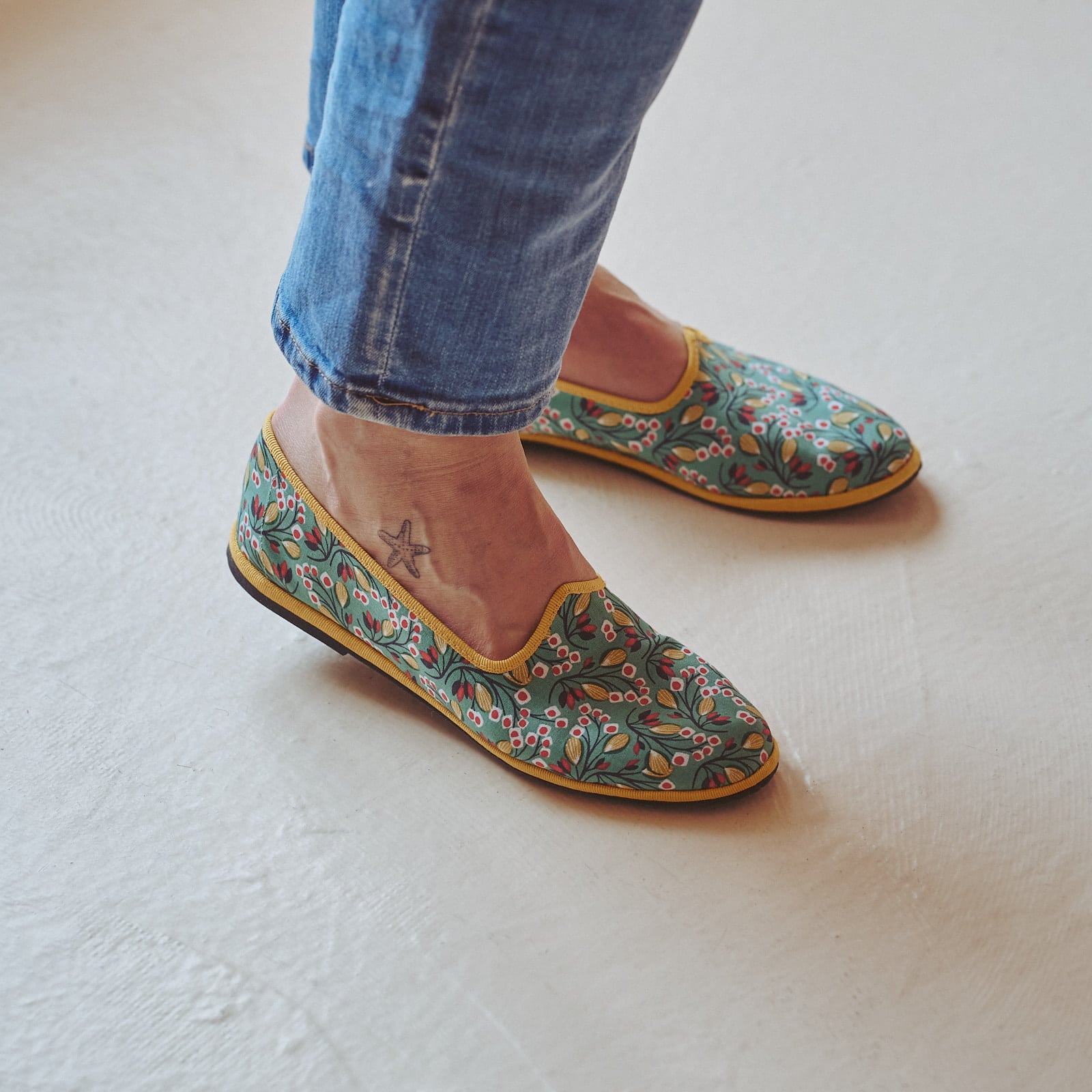 scarpe Versiliane - friulane Bouquet - I Versiliani - abbigliamento bambini  per la nanna e il giorno