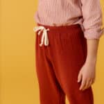 pantaloni argo garzato amaranto I Versiliani